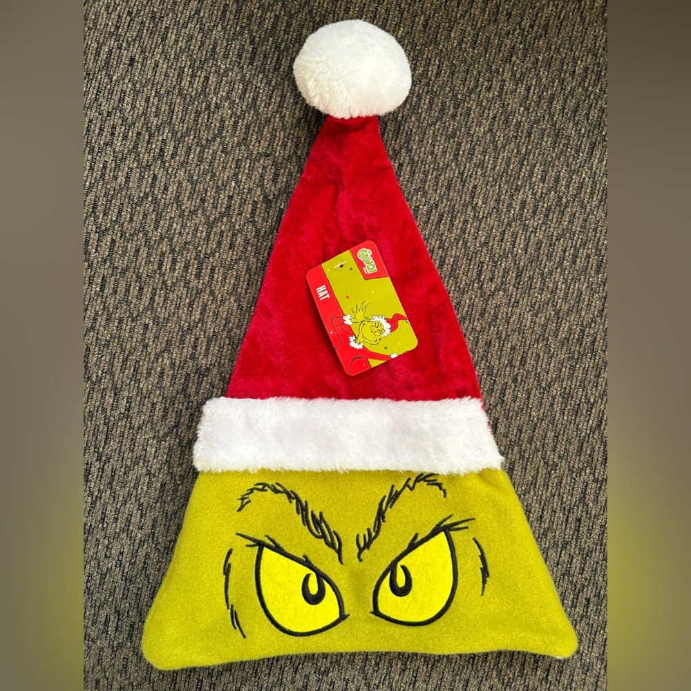 NEW WITH TAG Dr. Seuss The Grinch Christmas Santa Hat
